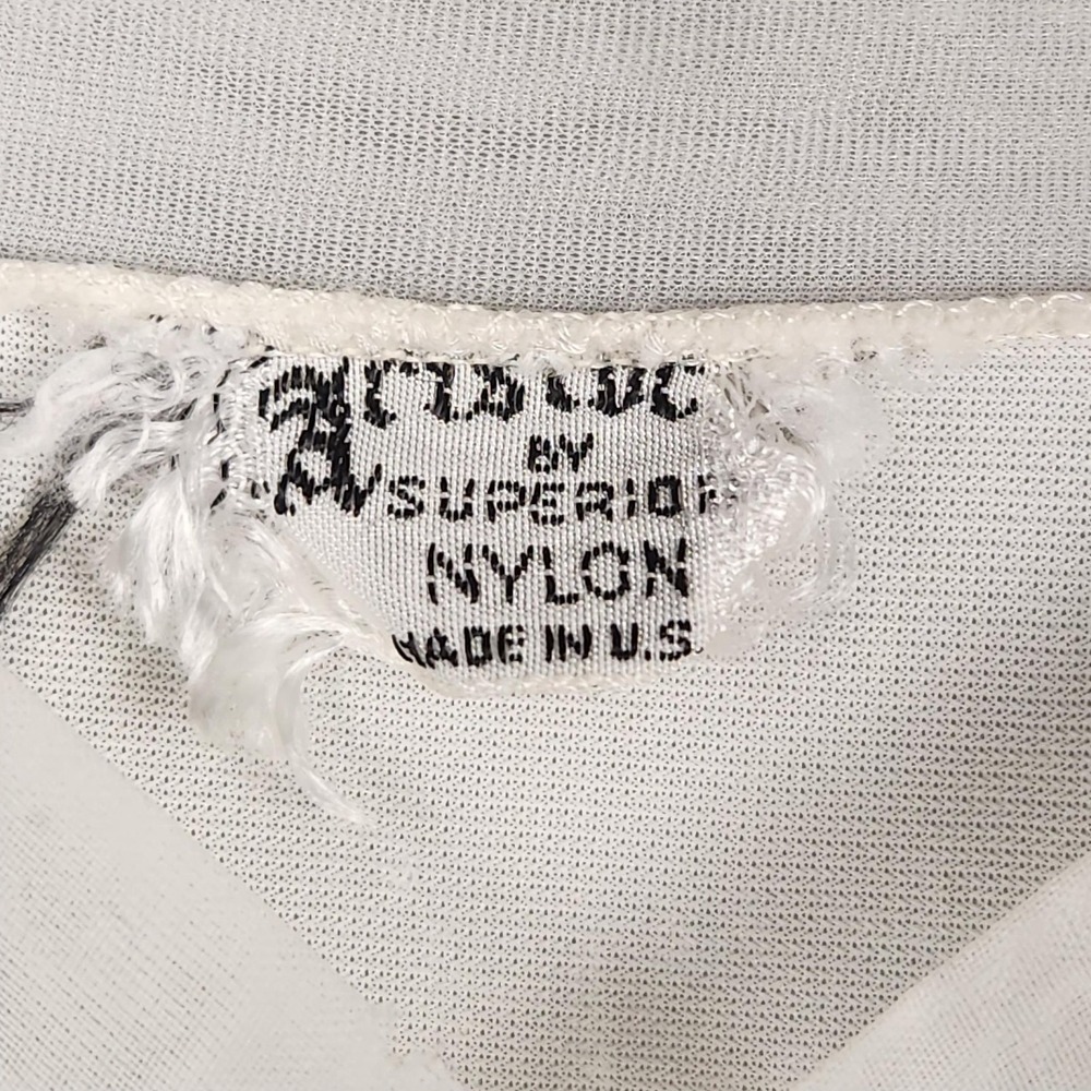 Vintage Lace Slip Dress Womens Small White Nylon Nightgown Made‎ in USA Lingerie - Picture 3 of 15